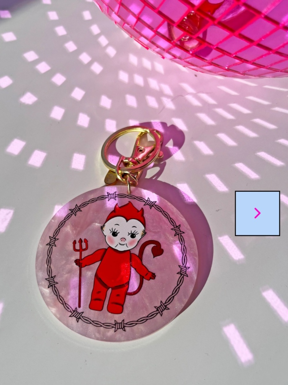 Kewpie Keychain - Picture 2 of 2